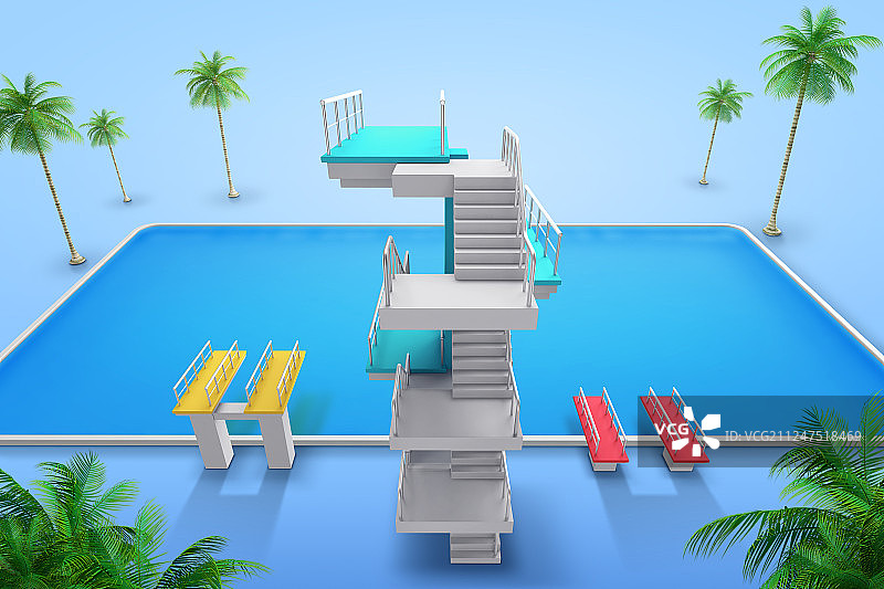 水上乐园3D渲染图形设计006图片素材