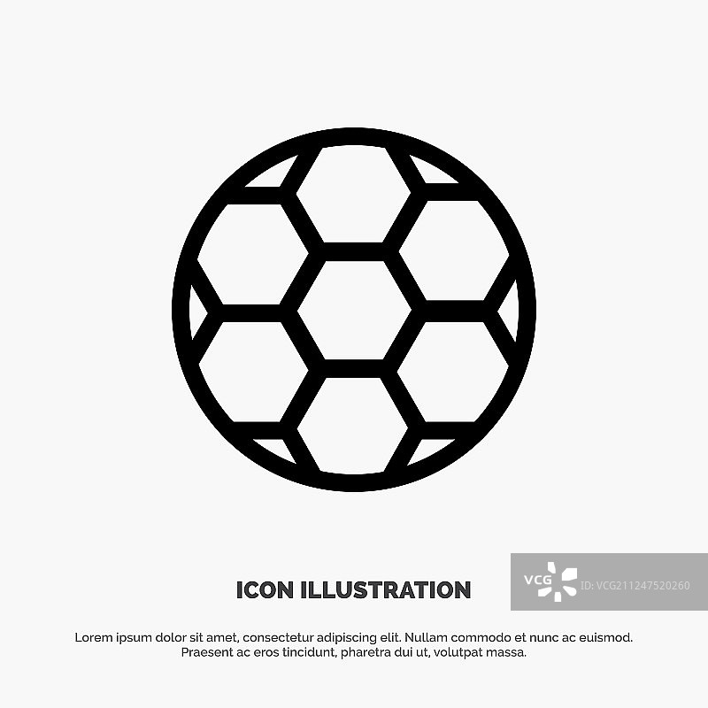 足球运动线条图标图片素材