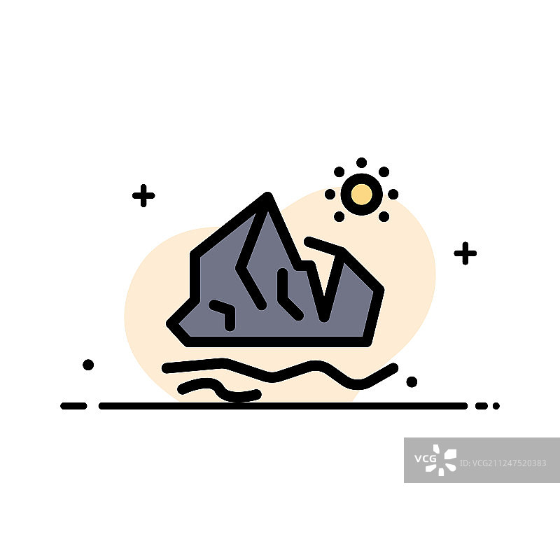 生态环境冰山融化商业图片素材