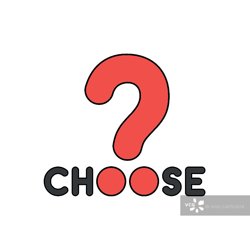 带有问号的文字选择图标图片素材
