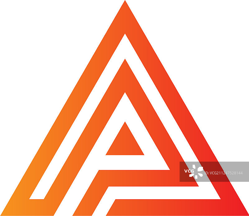 三角形线条几何金字塔标志图片素材