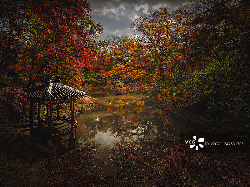 韩国首尔昌德宫秋景图片素材