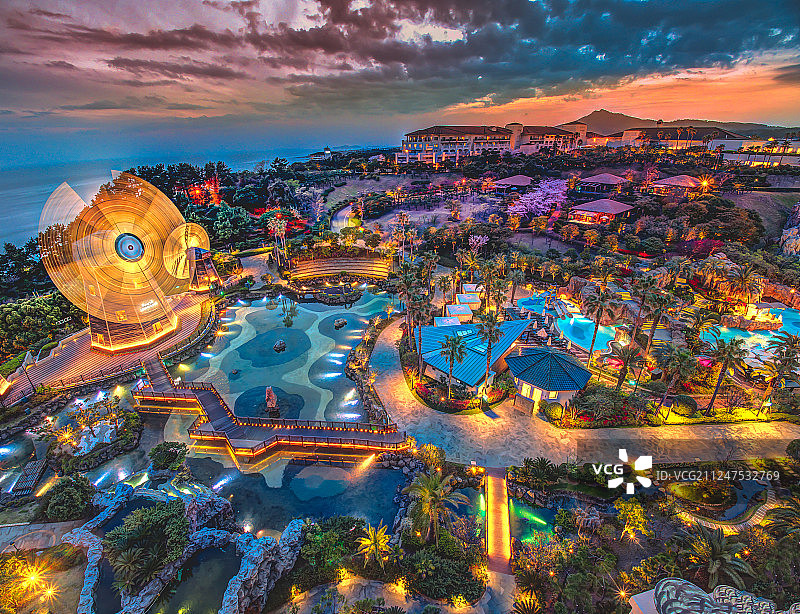 韩国济州岛乐天酒店风光图片素材