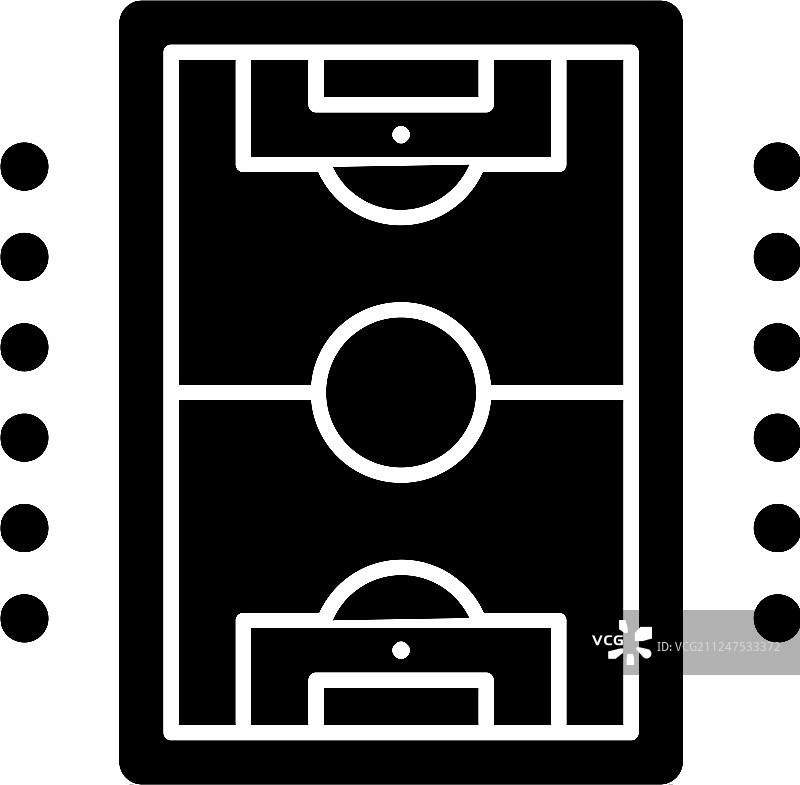 桌上足球比赛黑色图标标志图片素材