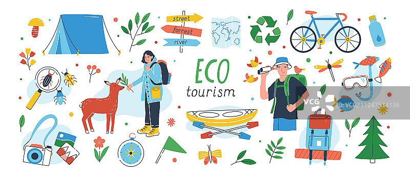 生态旅游系列环保旅游图片素材