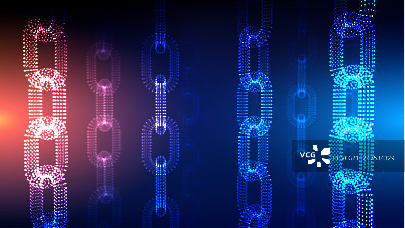 区块链技术背景EPS 10图片素材