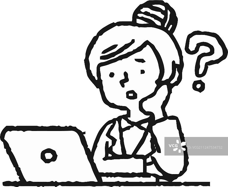 模拟风格职业女性图片素材