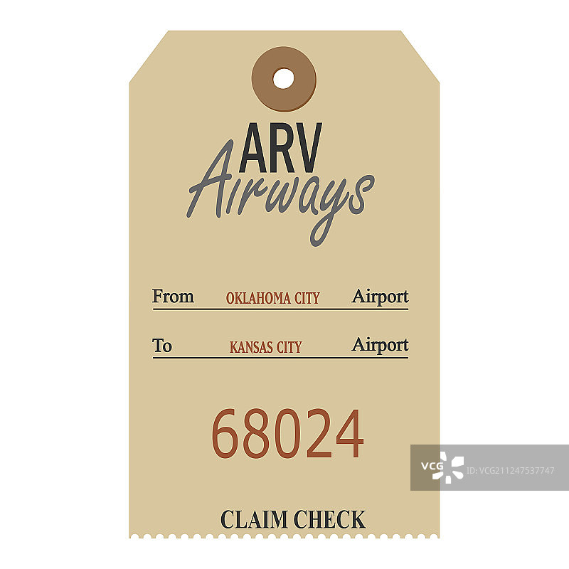 复古行李牌图片素材