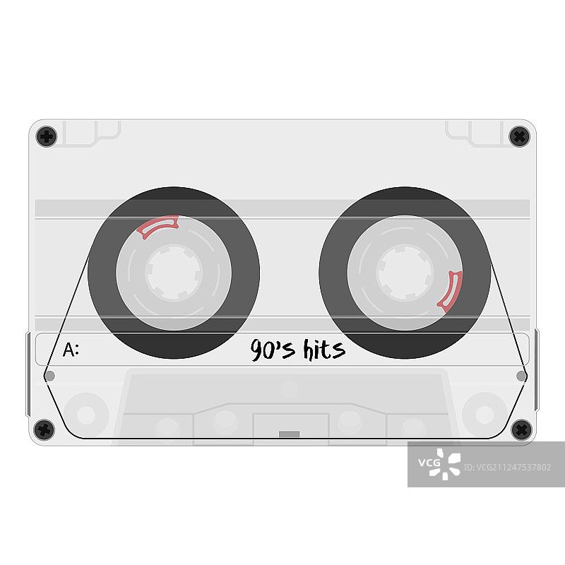 带复古标签的卡式磁带图片素材