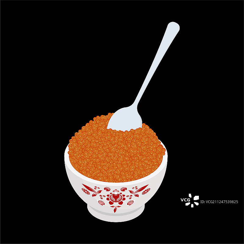 红色鱼子酱与鱼子酱美食图片素材