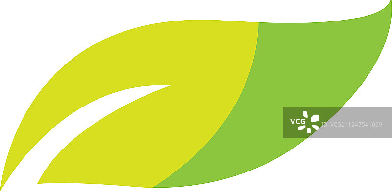 绿色叶子生态自然元素logo图片素材