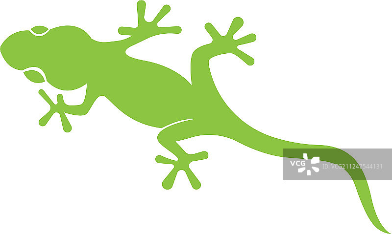 蜥蜴变色龙壁虎黑色剪影图片素材