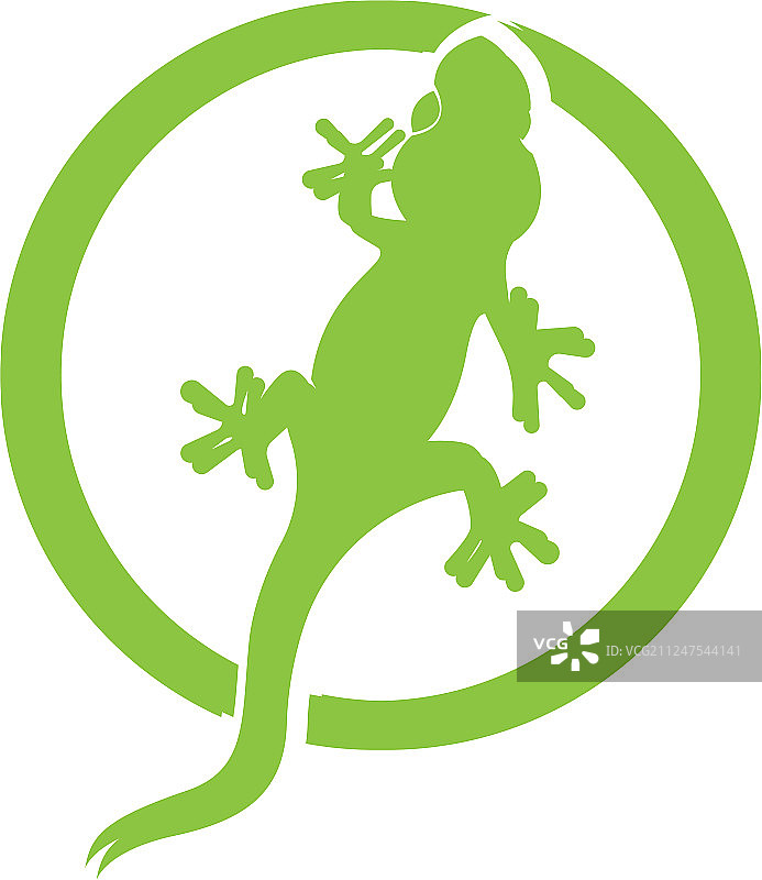 蜥蜴变色龙壁虎黑色剪影图片素材