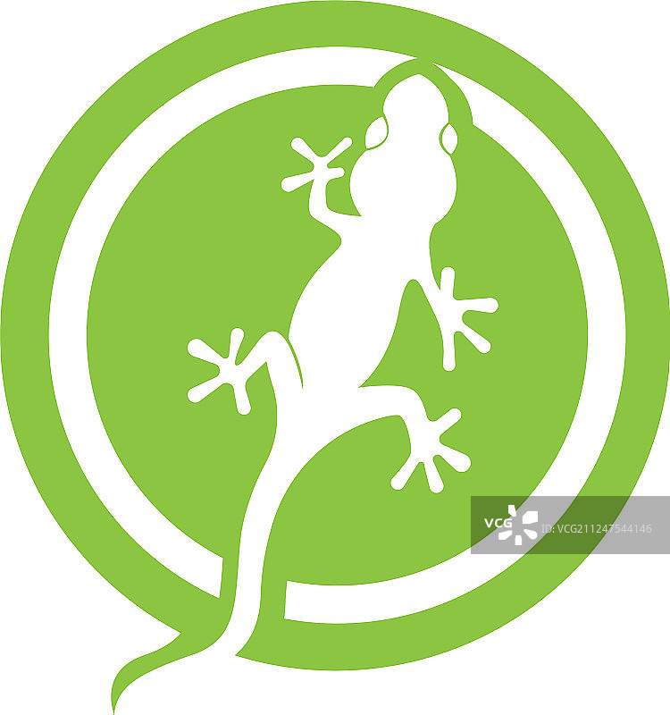 蜥蜴变色龙壁虎黑色剪影图片素材