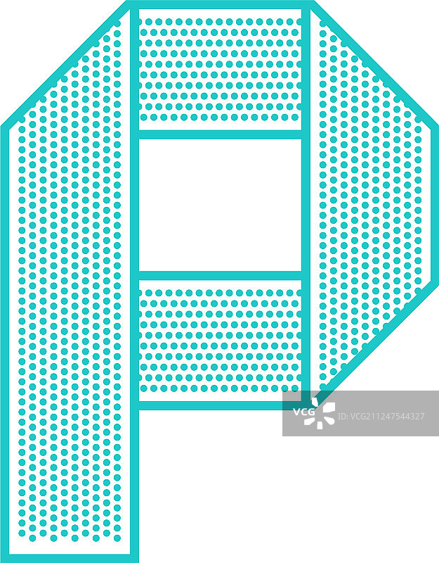 扁平穿孔字体图片素材