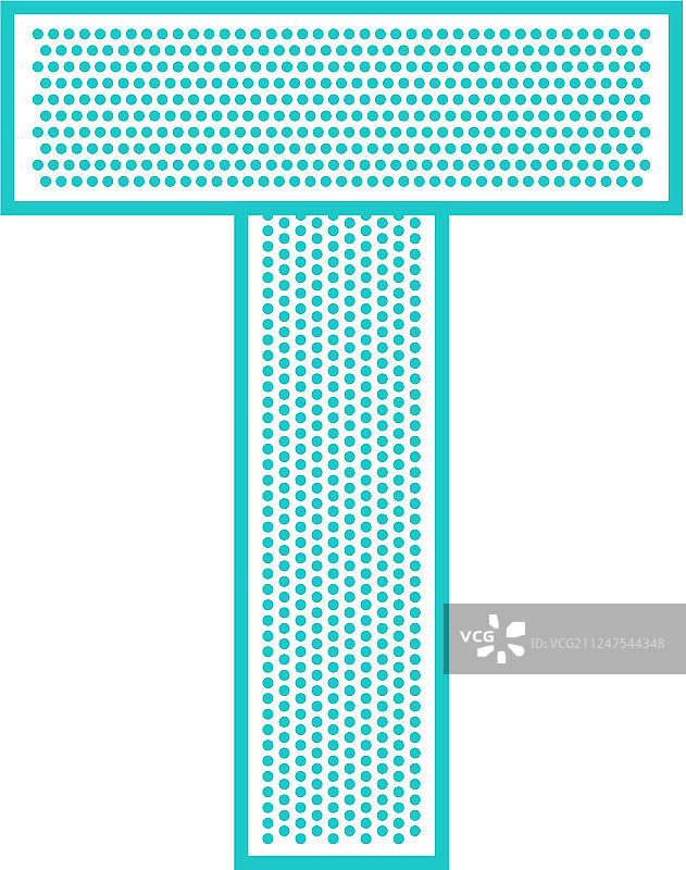 扁平穿孔字体图片素材