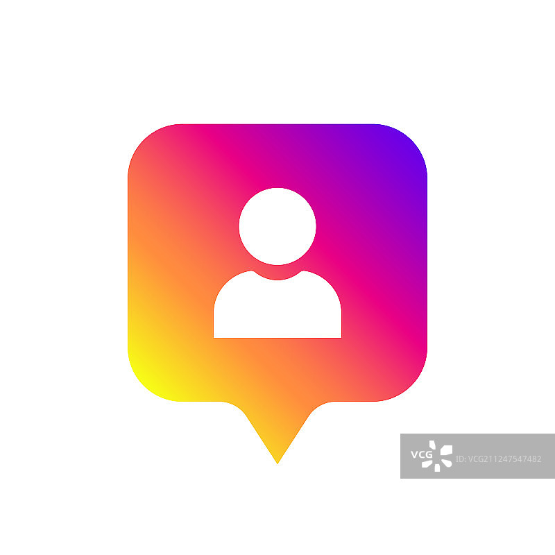 社交媒体通知图标符号粉丝图片素材