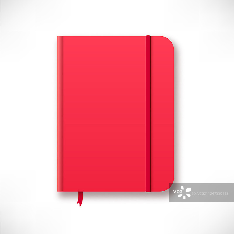红色软面笔记本图片素材