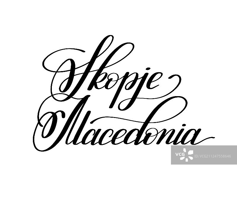 手绘字体：欧洲首都图片素材