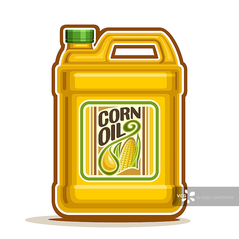 大黄色塑料瓶装玉米油图片素材