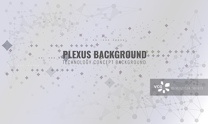 抽象的神经丛背景与连接线图片素材