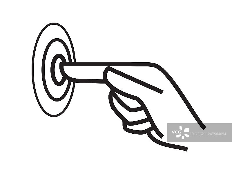 触摸图标手指点击屏幕选择图片素材