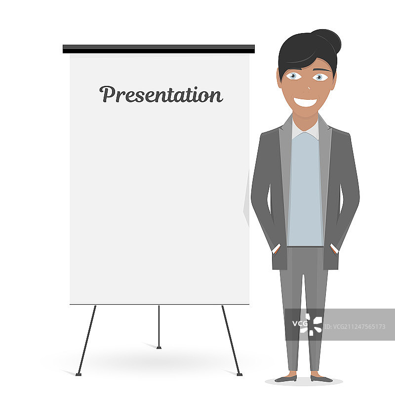 用于商务演示的白色板图片素材