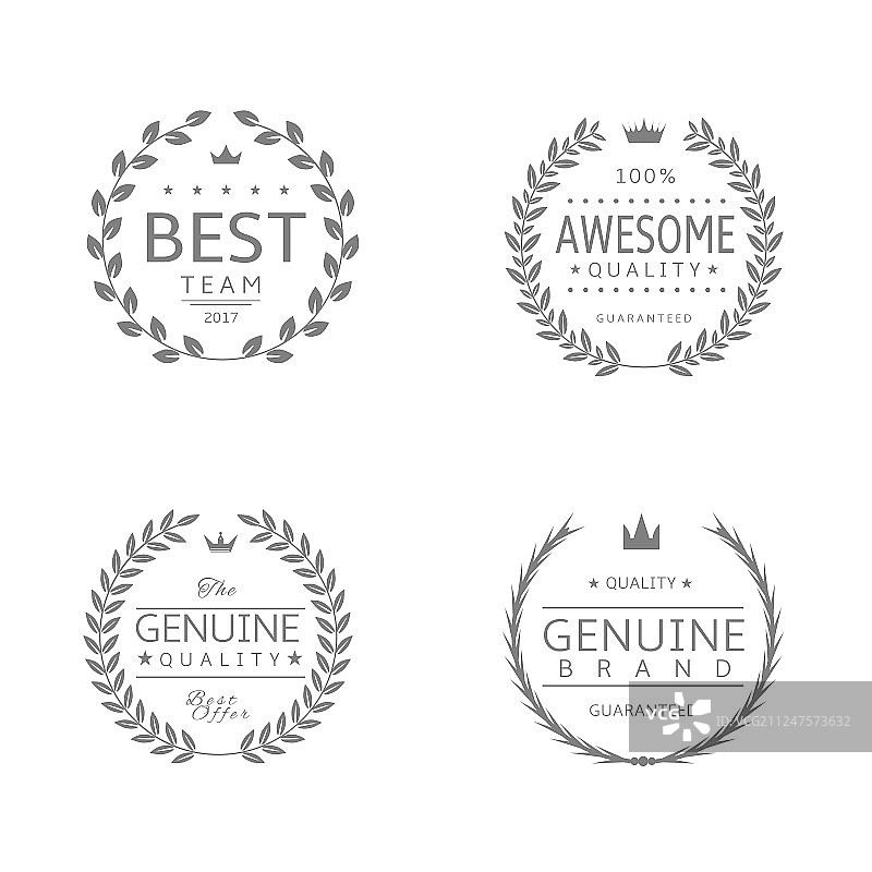 月桂花环图标图片素材