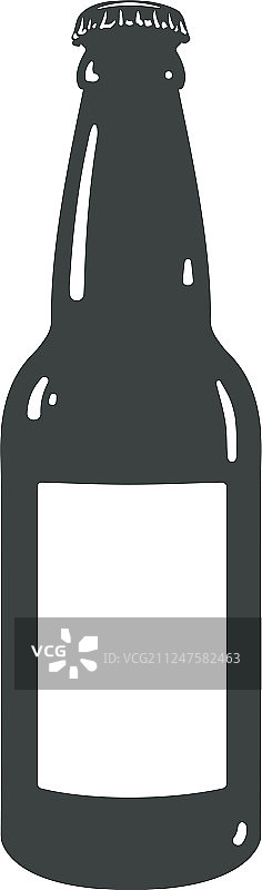 精酿啤酒瓶复古啤酒厂瓶子模板图片素材