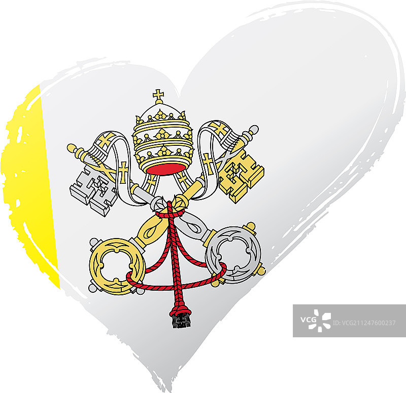 白色的梵蒂冈国旗图片素材