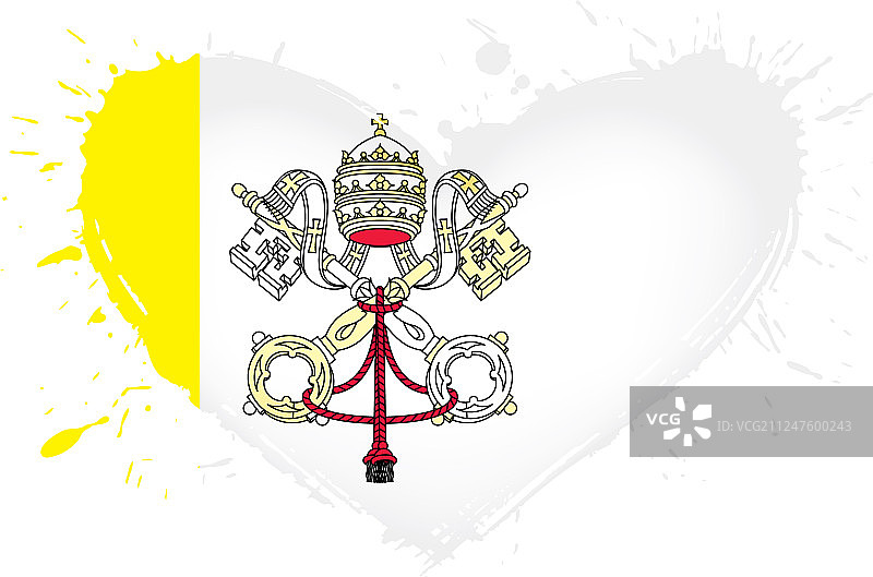 白色的梵蒂冈国旗图片素材