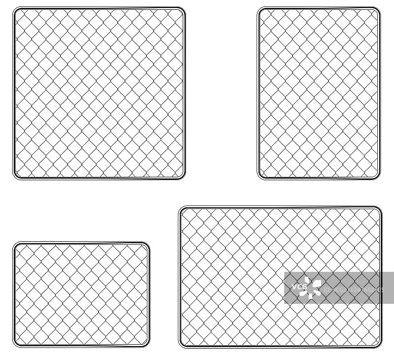 逼真金属链条围栏艺术设计大门图片素材