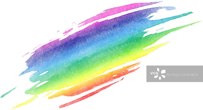 白色背景上孤立的彩虹纹理图片素材