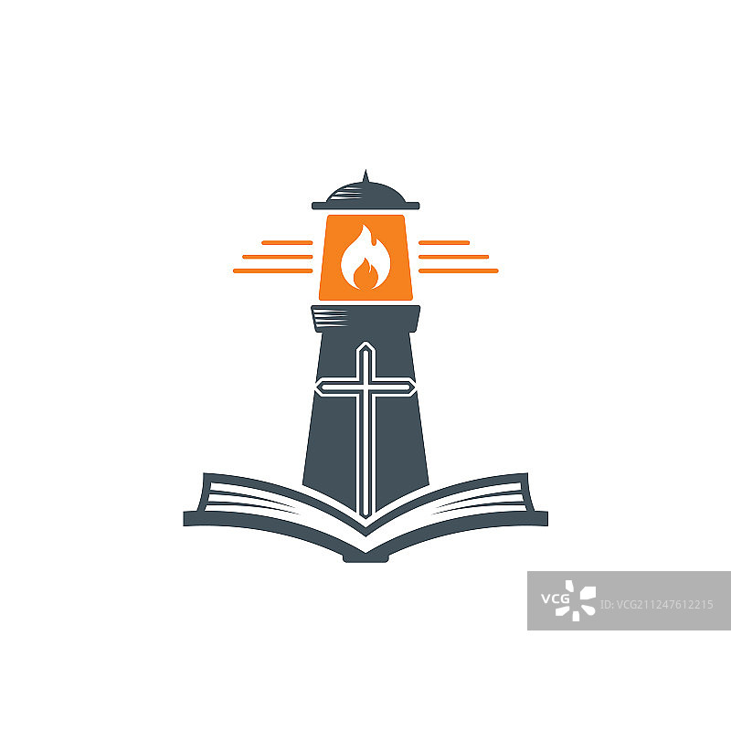 教堂标志和基督教符号图片素材
