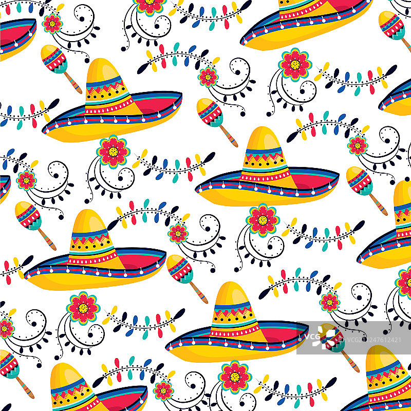 墨西哥文化墨西哥卡通图片素材