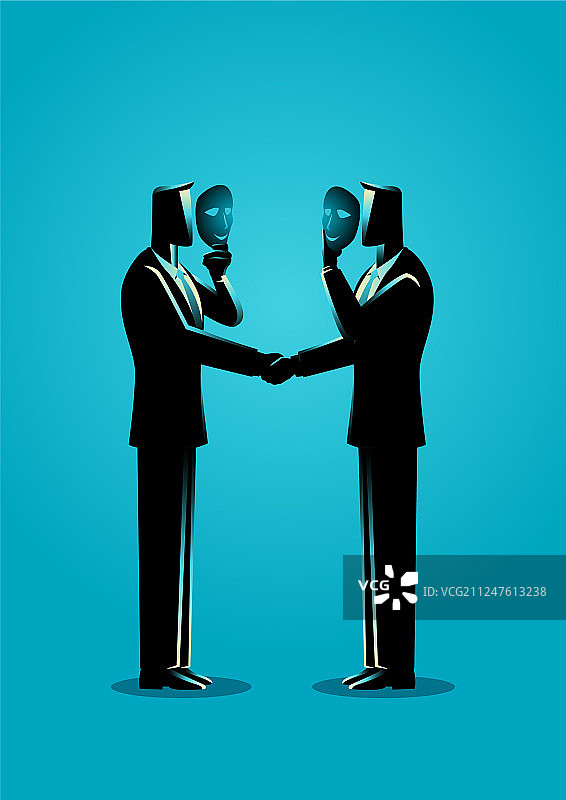 虚伪协议概念图片素材