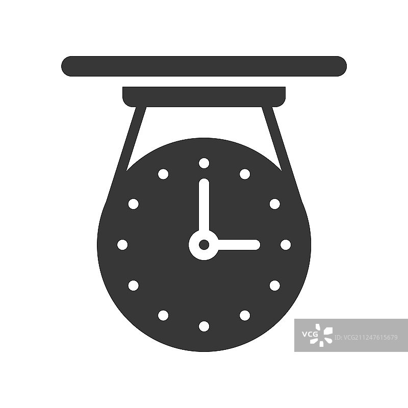 复古天花板时钟像素完美实体图标图片素材