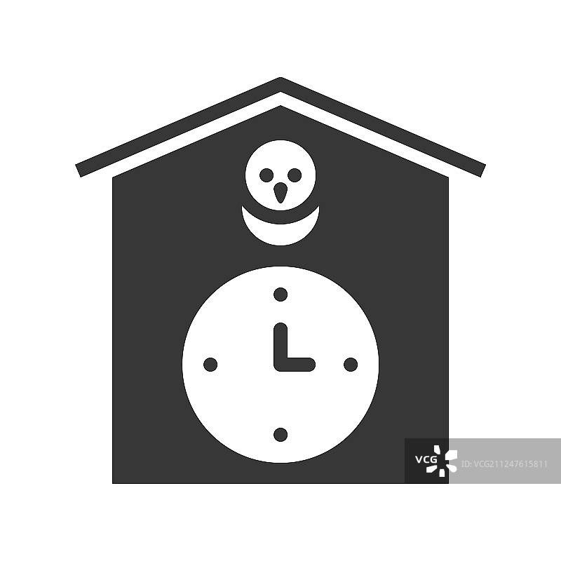 布谷鸟钟像素完美设计图片素材