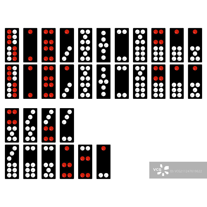 中国麻将单色图标集图片素材