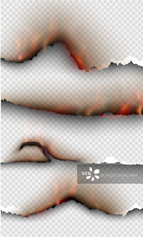 燃烧的纸张火焰设计图片素材