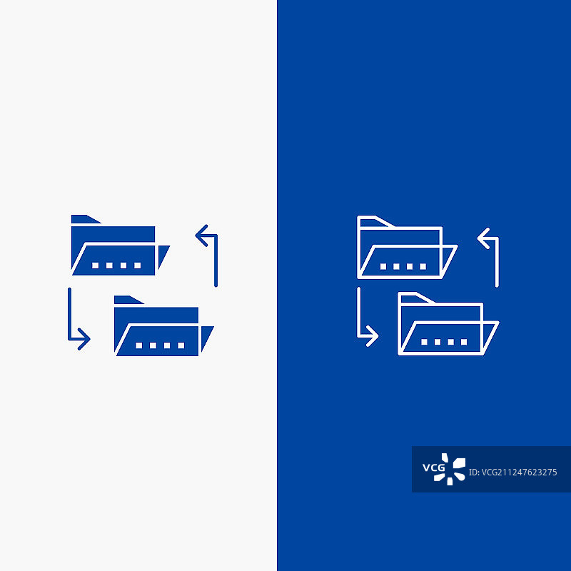 文件夹文档文件共享线条图片素材