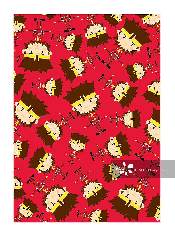 可爱的孙悟空图案图片素材