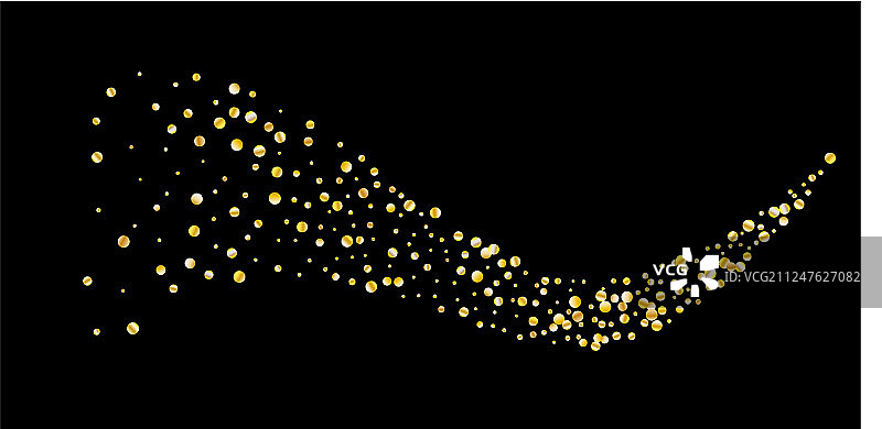 金色闪光纸屑图片素材