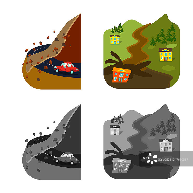 天气和遇险图标图片素材