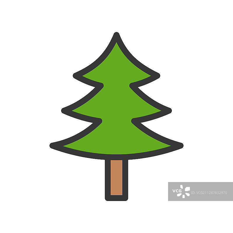 圣诞节主题松树套装图片素材