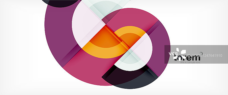 现代几何圆抽象背景图片素材