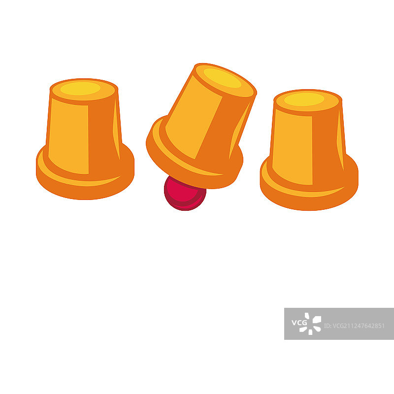 三盅和球的套圈游戏模板图片素材