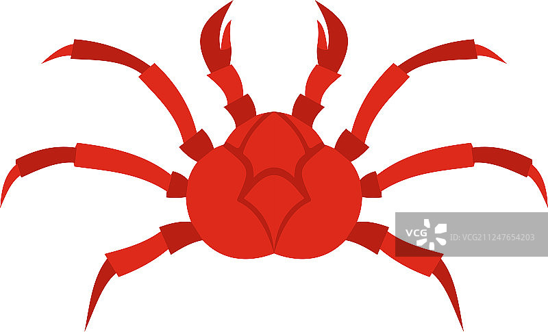 红色帝王蟹图标图片素材