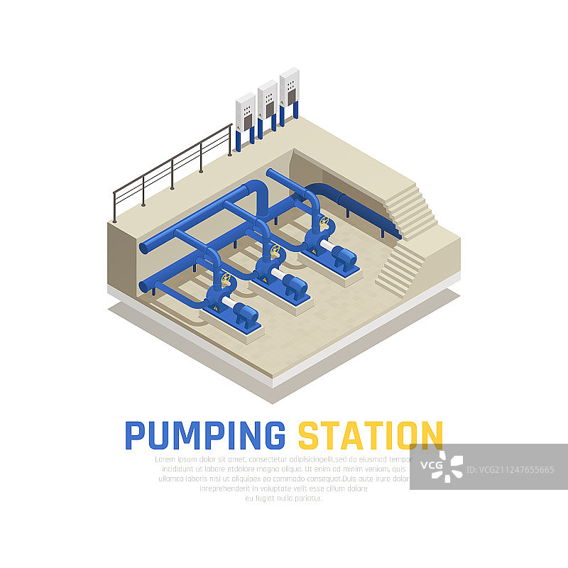 水泵站概念图片素材