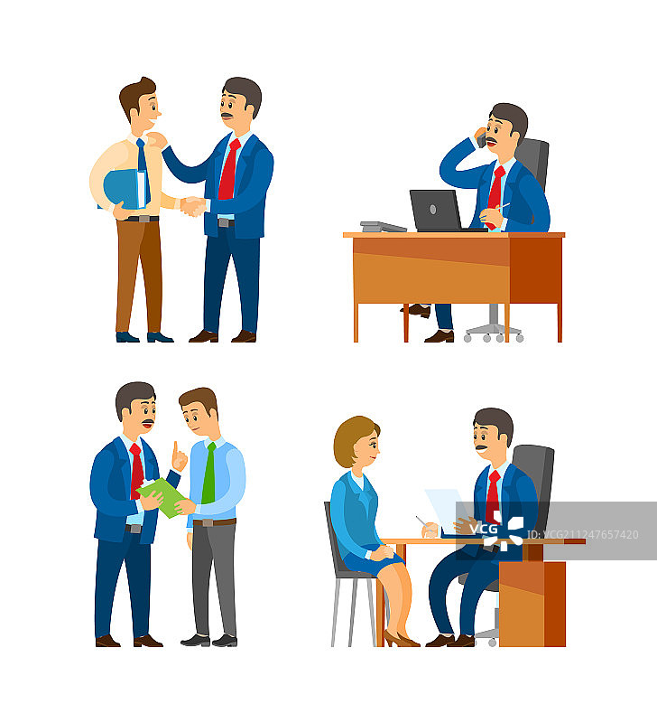 老板赞扬员工图片素材